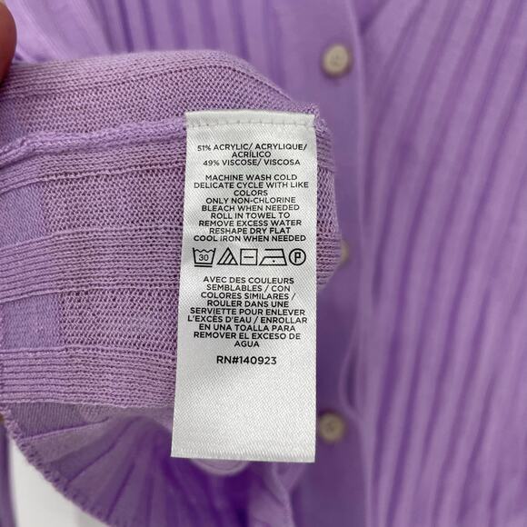 Loft Button-Up Rib Cardigan Size XL - Picture 6 of 6